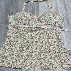 Vintage LEI Floral Print Women’s Tank Top – Size Large